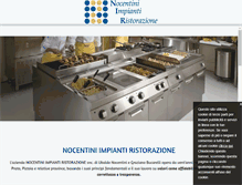 Tablet Screenshot of nocentiniimpiantiristorazione.com